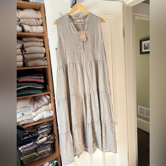 NWT. NEW 100% Linen dress - Picture 2 of 7
